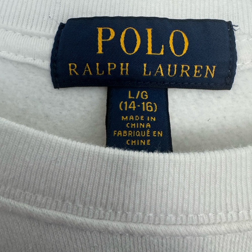 Polo by Ralph Lauren White Crewneck Sweater - Picture 2 of 2